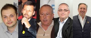 Tuscania - I cinque candidanti alla carica di sindaco