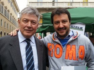 Matteo Salvini con Umberto Fusco