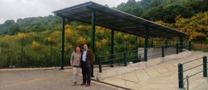 Flaminia Tosini, e il sindaco di Bagnoregio Francesco Bigiotti