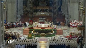 La cerimonia a san Pietro