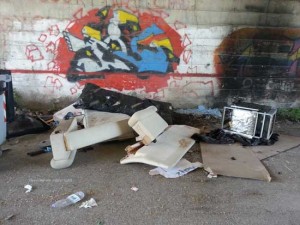 I rifiuti abbandonati in strada Castiglione - Nicolino Porri