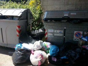 I rifiuti abbandonati in strada Castiglione - Nicolino Porri