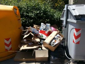 I rifiuti abbandonati in strada Castiglione - Nicolino Porri