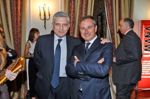Maurizio Stirpe con Domenico Merlani 