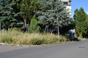 La zona abbandonata di Capranica in via Dalla Chiesa