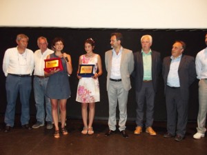 La premiazione dell'attrice montefiasconese Maria Alexandra Lungu