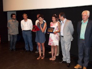 La premiazione dell'attrice montefiasconese Maria Alexandra Lungu