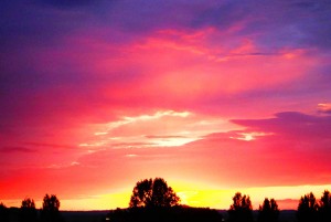 Un fantastico tramonto a santa Barbara