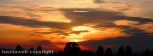 Il tramonto visto da Santa Barbara