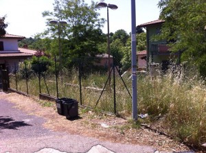 L'ex campo di bocce di Tobia