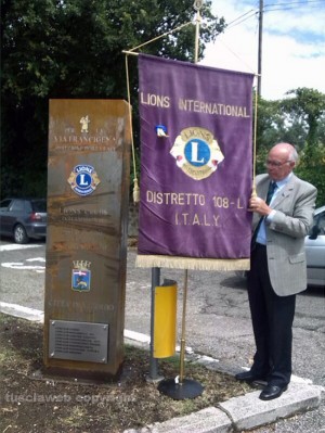 La cerimonia dei Lions per la via Francigena