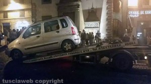 La rimozione delle auto nel centro storico