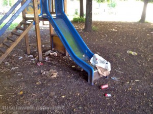 Il parco pubblico di Via Raniero Capocci