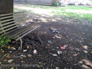 Il parco pubblico di Via Raniero Capocci