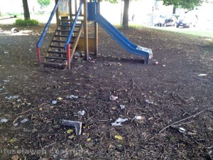 Il parco pubblico di Via Raniero Capocci