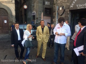 Gianfranco Fini arriva a Viterbo