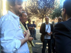 Gianfranco Fini arriva a Viterbo