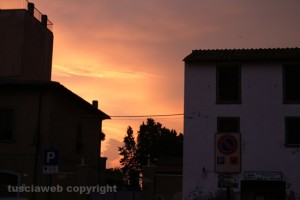 Tramonto da piazza Belvedere di Tarquinia
