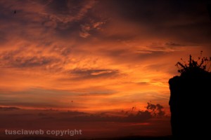 Tramonto da piazza Belvedere di Tarquinia