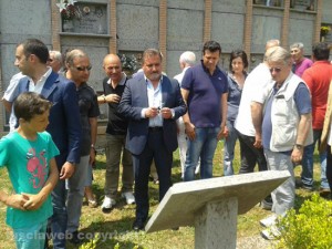 La cerimonia in ricordo di Ugo Rapiti