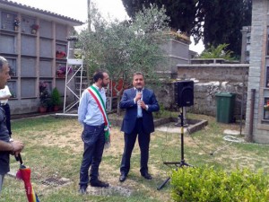 La cerimonia in ricordo di Ugo Rapiti