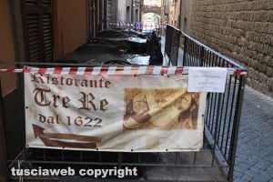 La pedana del ristorante "Tre re" andata a fuoco