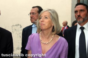 La ministra dell'Istruzione Stefania Giannini in visita all'Unitus