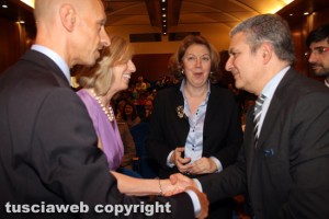 La ministra dell'Istruzione Stefania Giannini in visita all'Unitus
