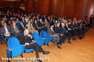 La ministra dell'Istruzione Stefania Giannini in visita all'Unitus