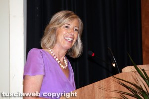 La ministra dell'Istruzione Stefania Giannini in visita all'Unitus