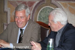 Il sindaco Leonardo Michelini e don Angelo Massi