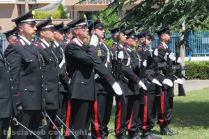 La cerimonia del bicentenario dell'Arma dei carabinieri al comando provinciale di Viterbo