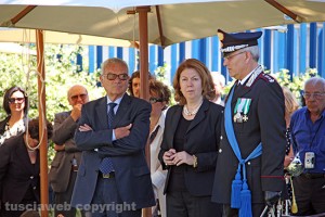 Il procuratore capo Alberto Pazienti con il prefetto Antonella Scolamiero e il colonnello Gianluca Dell'Agnello