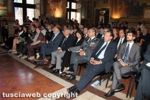 La ministra dell'Istruzione Stefania Giannini a Palazzo dei Priori