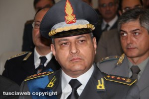 Il comandante della Guardia di finanza di Viterbo, Alfonso Amaturo