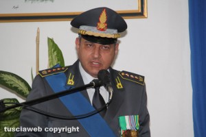 Il comandante della Guardia di finanza di Viterbo, Alfonso Amaturo