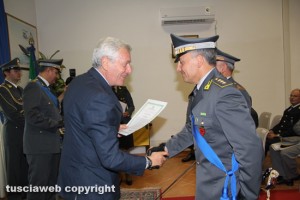 Un momento delle celebrazioni del 240esimo anniversario di fondazione della Guardia di finanza