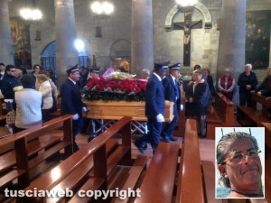 Il funerale di Fabio Battaglini a Bolsena