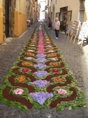 L'infiorata a Civita Castellana