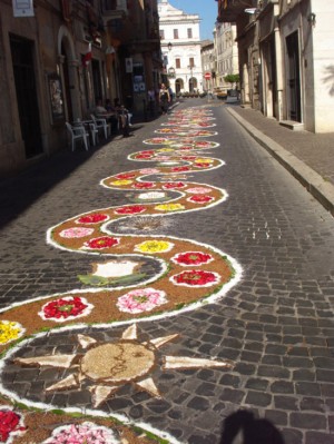 L'infiorata a Civita Castellana