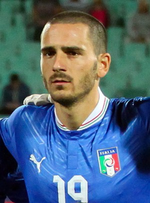 Leonardo Bonucci con la maglia della Nazionale italiana 