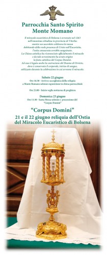 La reliquia dell'Ostia del miracolo eucaristico di Bolsena
