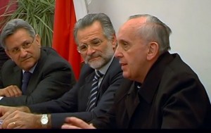 Papa Bergoglio all'incontro moderato da Fausto Pace