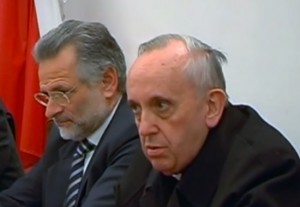 Papa Bergoglio all'incontro moderato da Fausto Pace