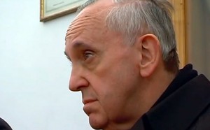 Papa Bergoglio all'incontro moderato da Fausto Pace