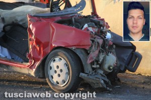 Tarquinia - L'incidente mortale sull'Aurelia e nel riquadro Nicolae Timofte