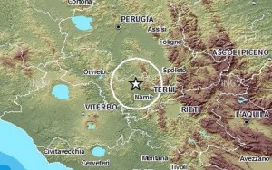 Terni - L'epicentro del terremoto