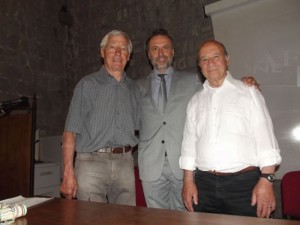 Il sindaco Cimarello con Trapè e Ranucci