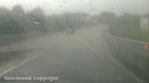 La Teverina allagata dal temporale 