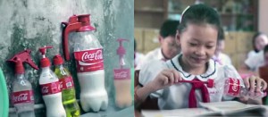 Bottiglie di Coca Cola riutilizzate